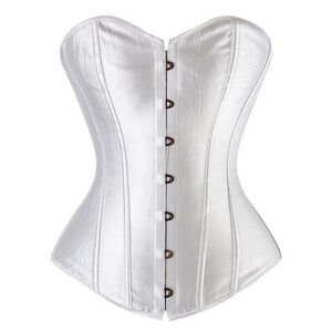 Sleek Satin White Corset Shapewear